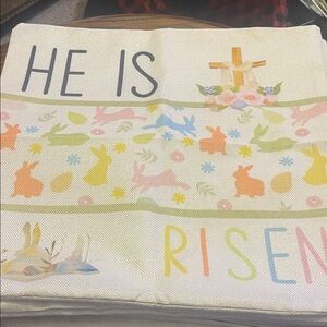 Set of 8 Easter Themed Decorative Pillow Covers 17” x 17” NWOT